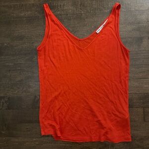 & Other Stories Red orange thin tank top EU 34 / US 4 Small
